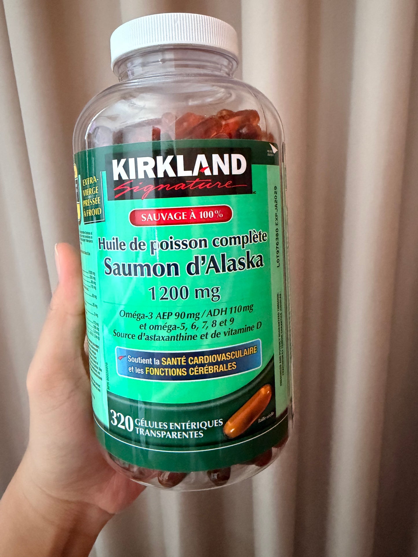 Kirkland Signature Wild Alaskan Salmon Oil