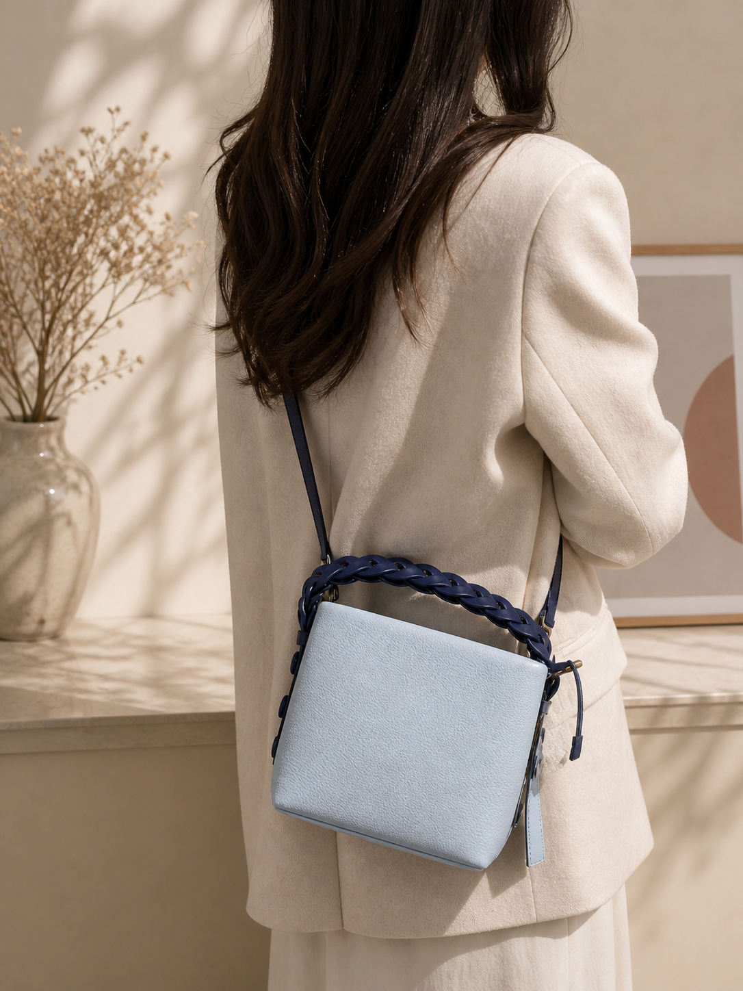 Genuine Leather - Ribbon Bag