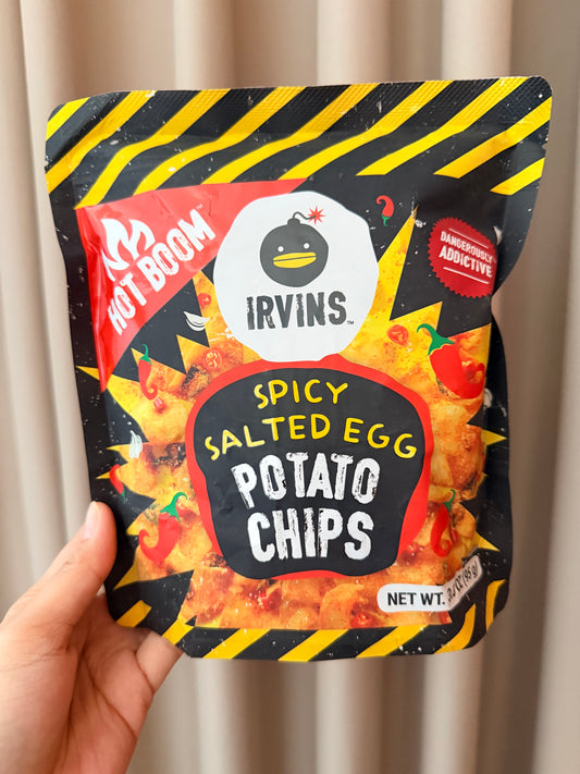 Irvings Spicy Salted Egg Potato Chips