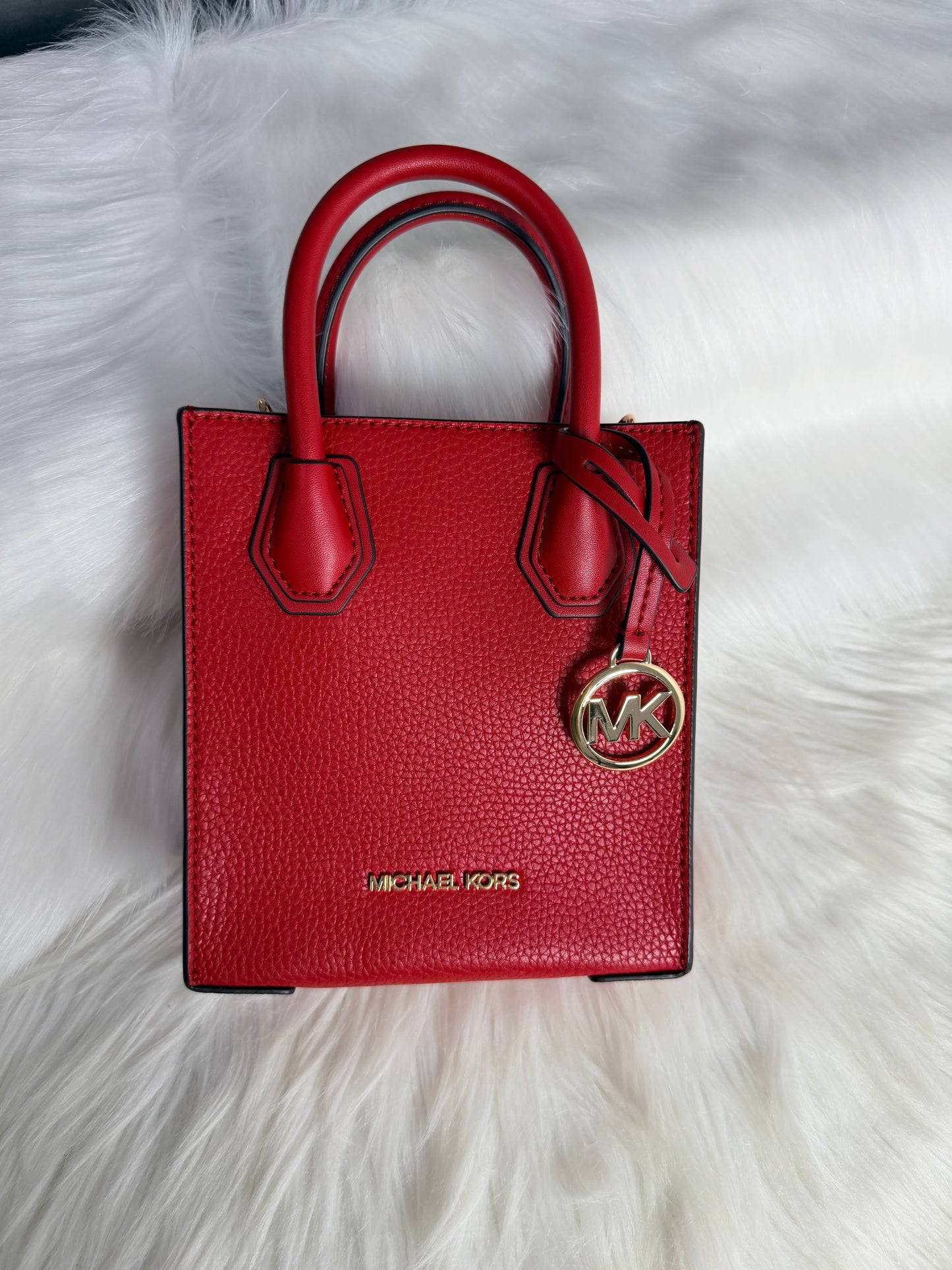 Michael Kors Mercer Extra-Small Pebbled Leather Crossbody Bag
