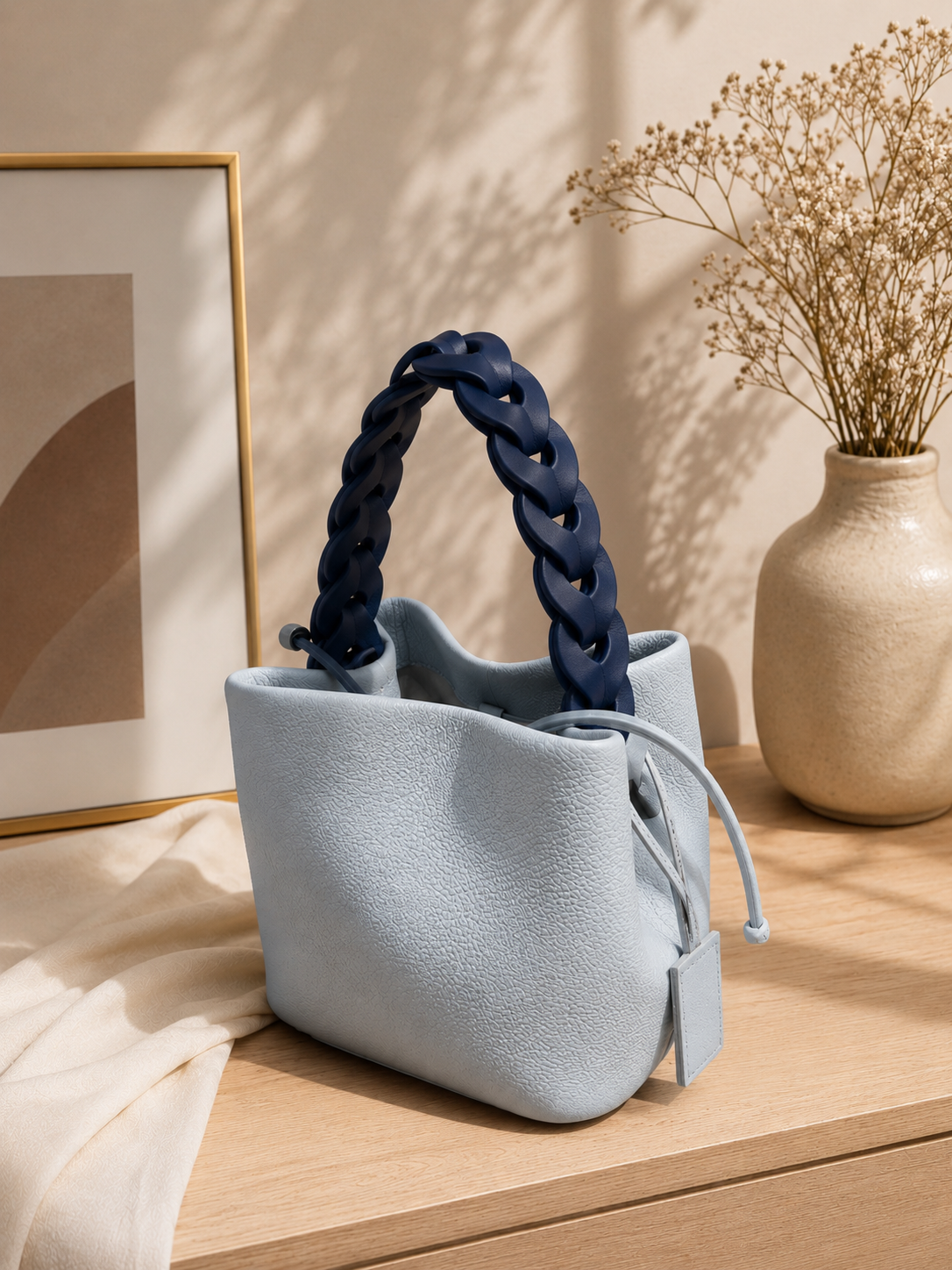 Genuine Leather - Ribbon Bag