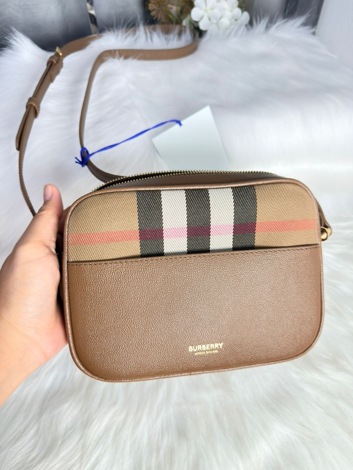 Burberry Canvas and Leather Bag
