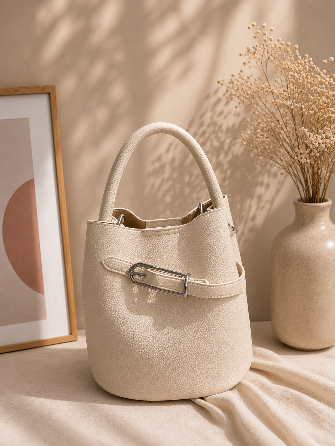 Genuine Leather - Bucket Bag