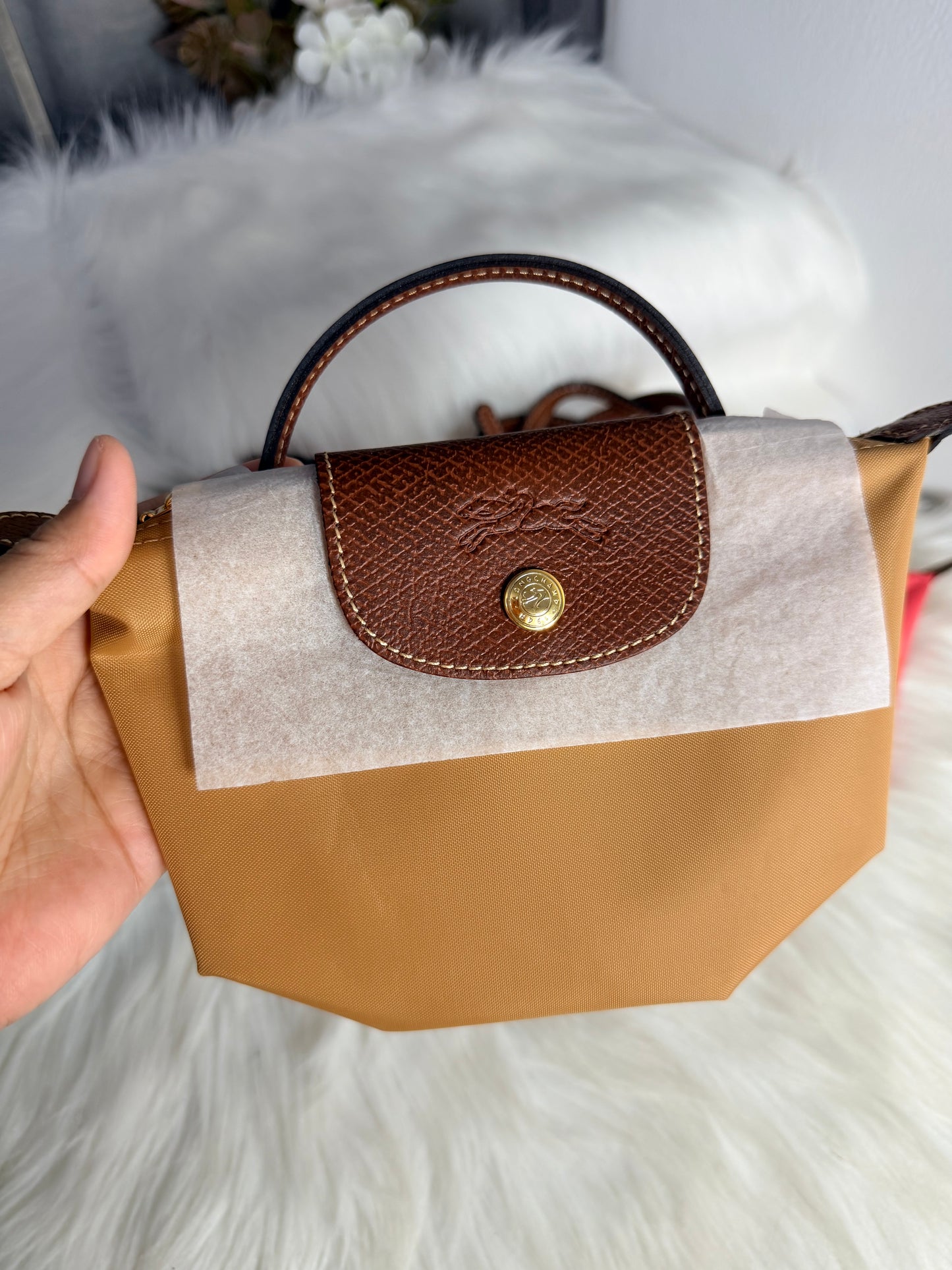 LONGCHAMP
Mini Le Pliage Original Clutch in Canvas