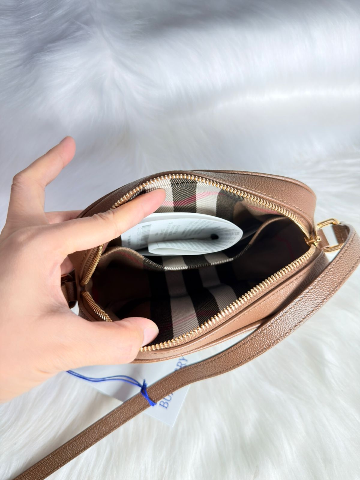 Burberry Canvas and Leather Bag