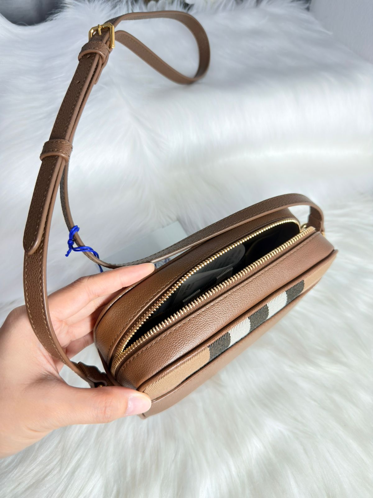 Burberry Canvas and Leather Bag